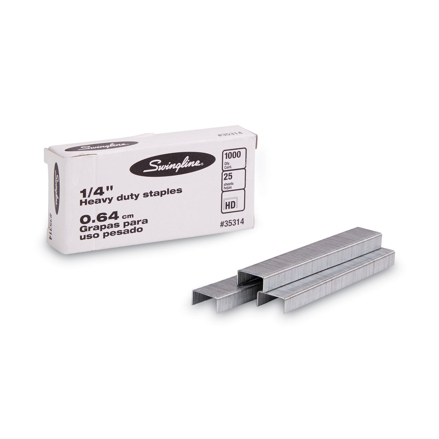 Swingline® S.f. 13 Heavy-Duty Staples, 0.25" Leg, 0.5" Crown, Steel, 1,000/box