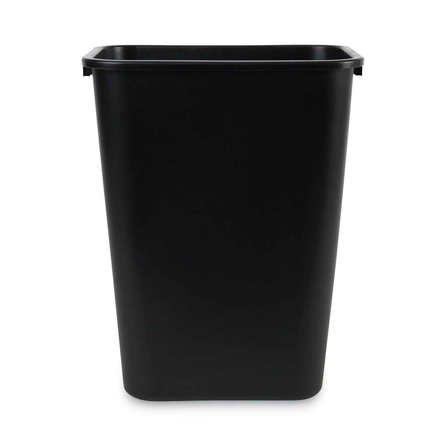 Boardwalk® Soft-Sided Wastebasket, 41 Qt, Plastic, Black