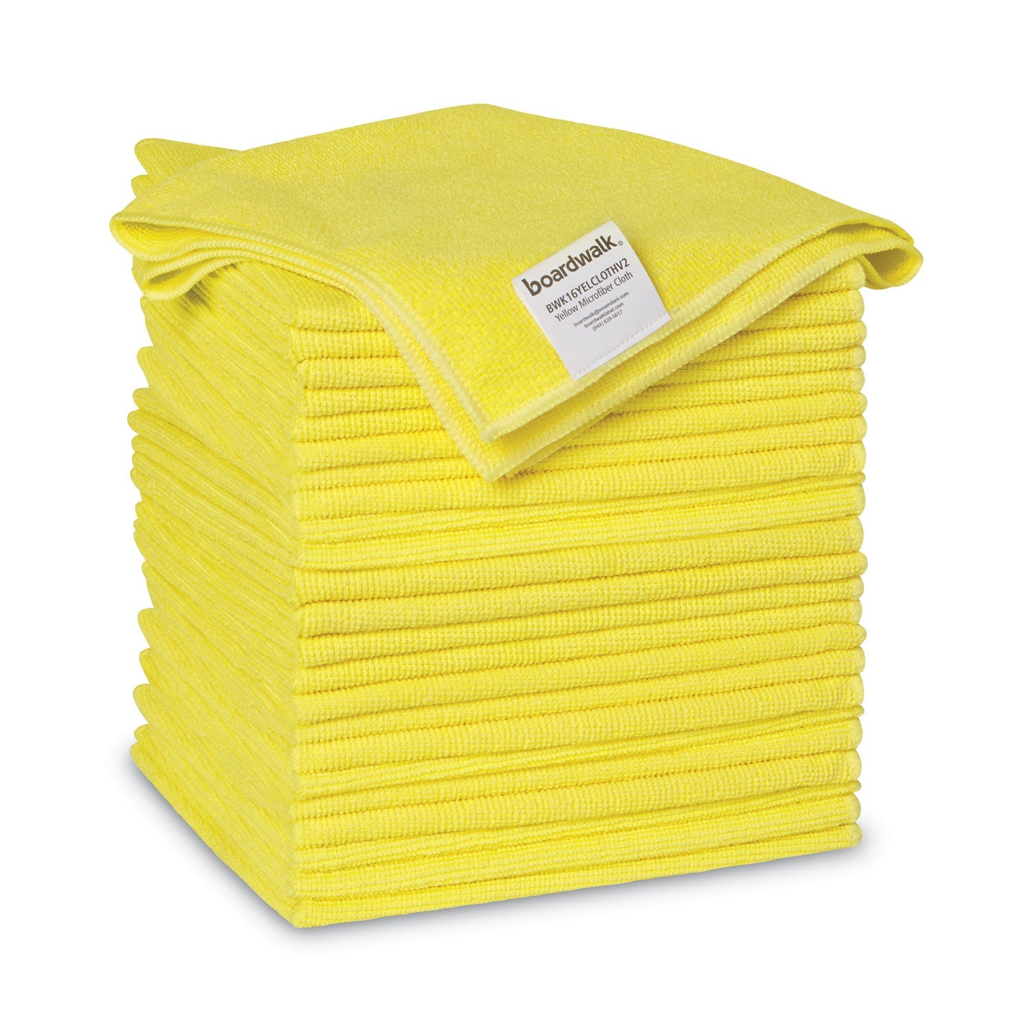Boardwalk Microfiber Cleaning Cloths | Yellow