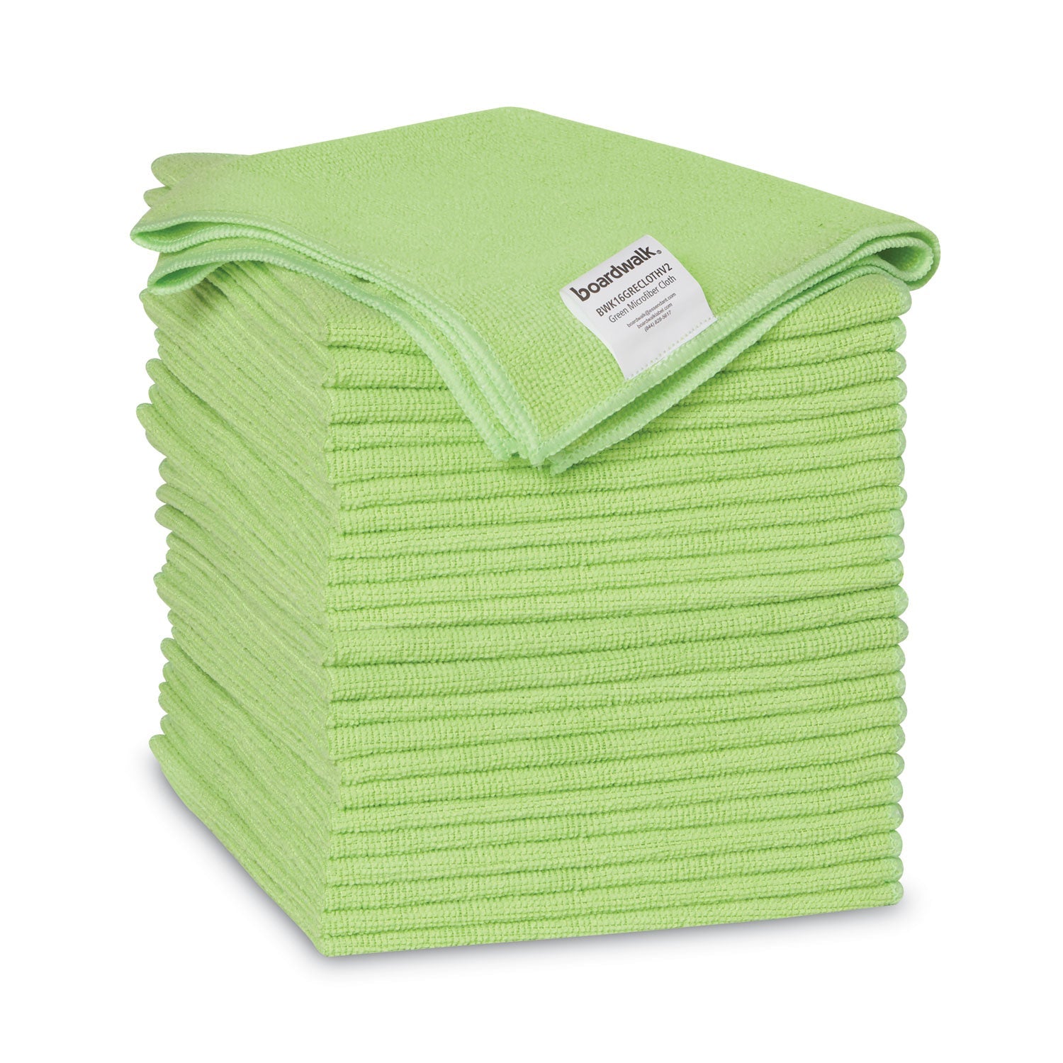 Microfiber Cleaning Cloths| Boardwalk® 16x16 Green