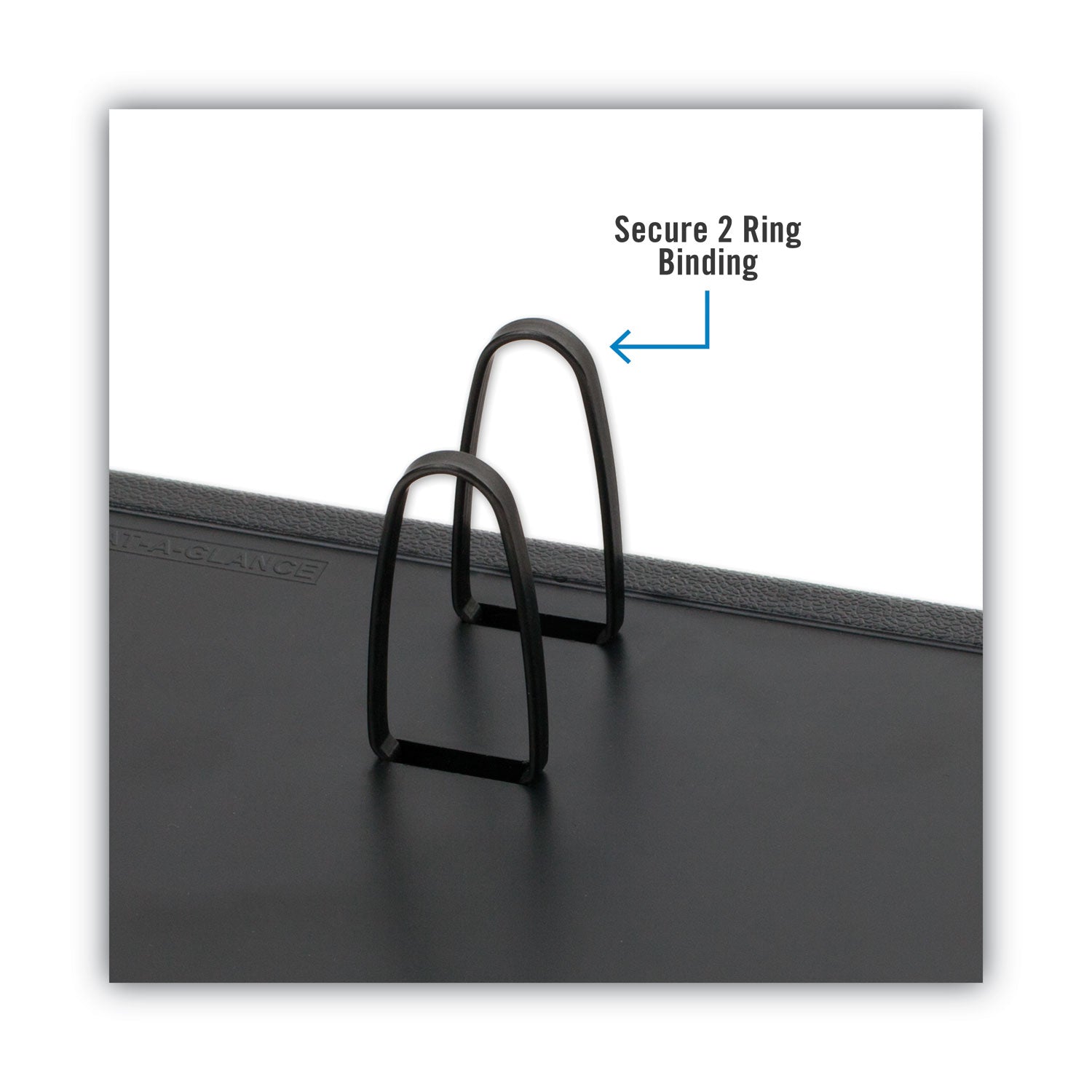 AT-A-GLANCE® Desk Calendar Base for Loose-Leaf Refill, 3 x 3.75, Black