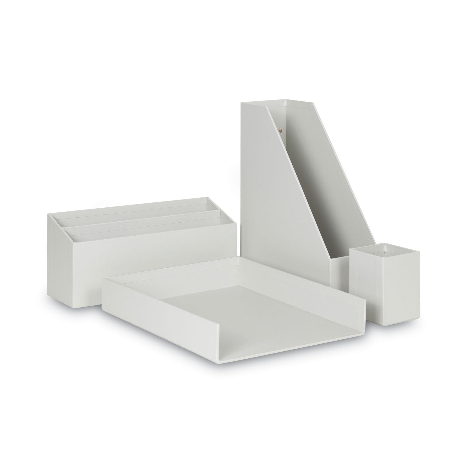 Four-Piece Desk Organization Kit | Gray