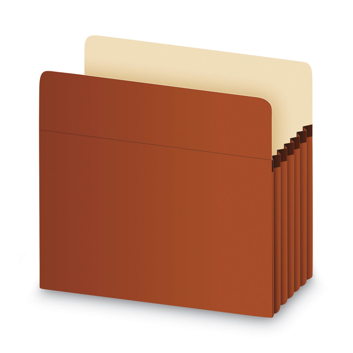 Pendaflex® Standard Expanding File Pockets, 5.25" Expansion, Letter Size, Redrope, 10/Box