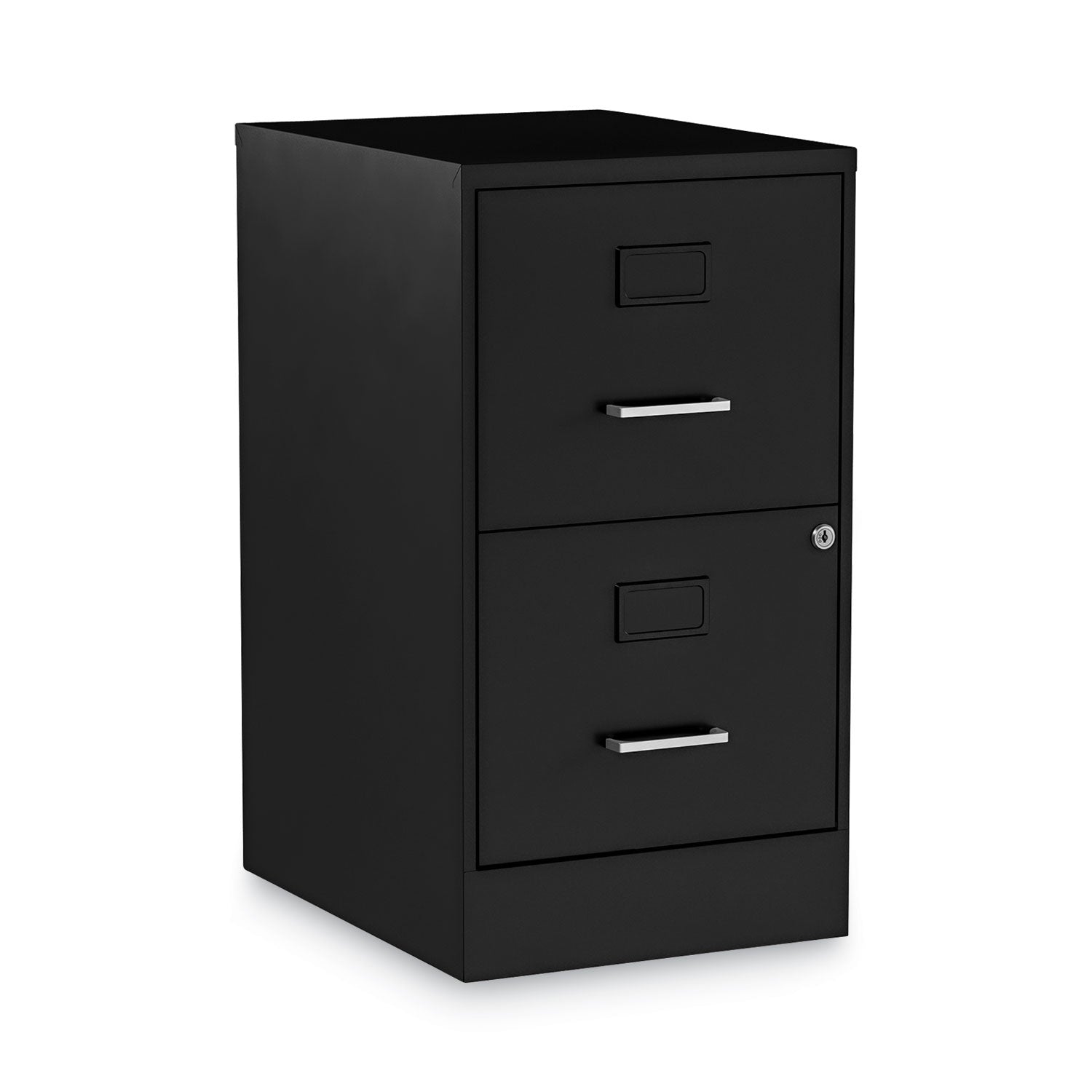 Alera® Soho Vertical File Cabinet, 2 Drawers: File/file, Letter, Black, 14" X 18" X 24.1"
