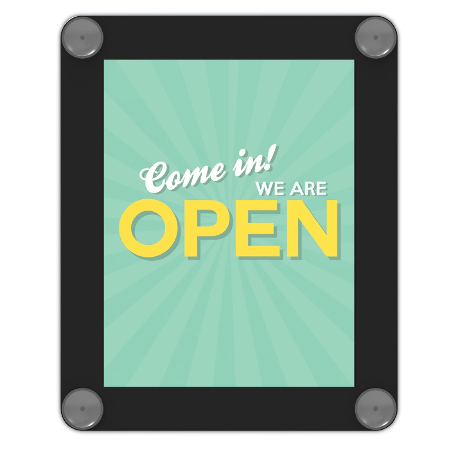 deflecto® Superior Image Window Display, 8.5 x 11 Insert, Clear/Black