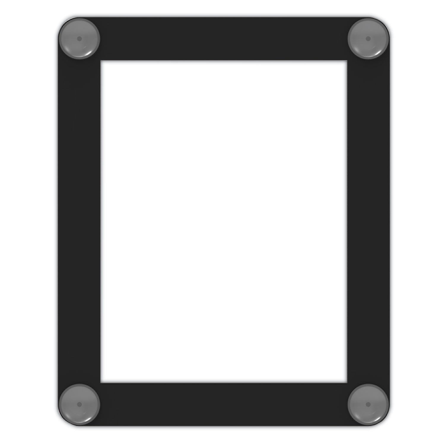 deflecto® Superior Image Window Display, 8.5 x 11 Insert, Clear/Black