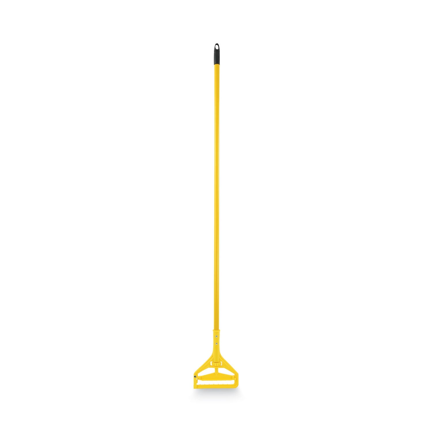 Boardwalk® Quick Change Side-Latch Plastic Mop Head Handle, 60" Aluminum Handle, Yellow