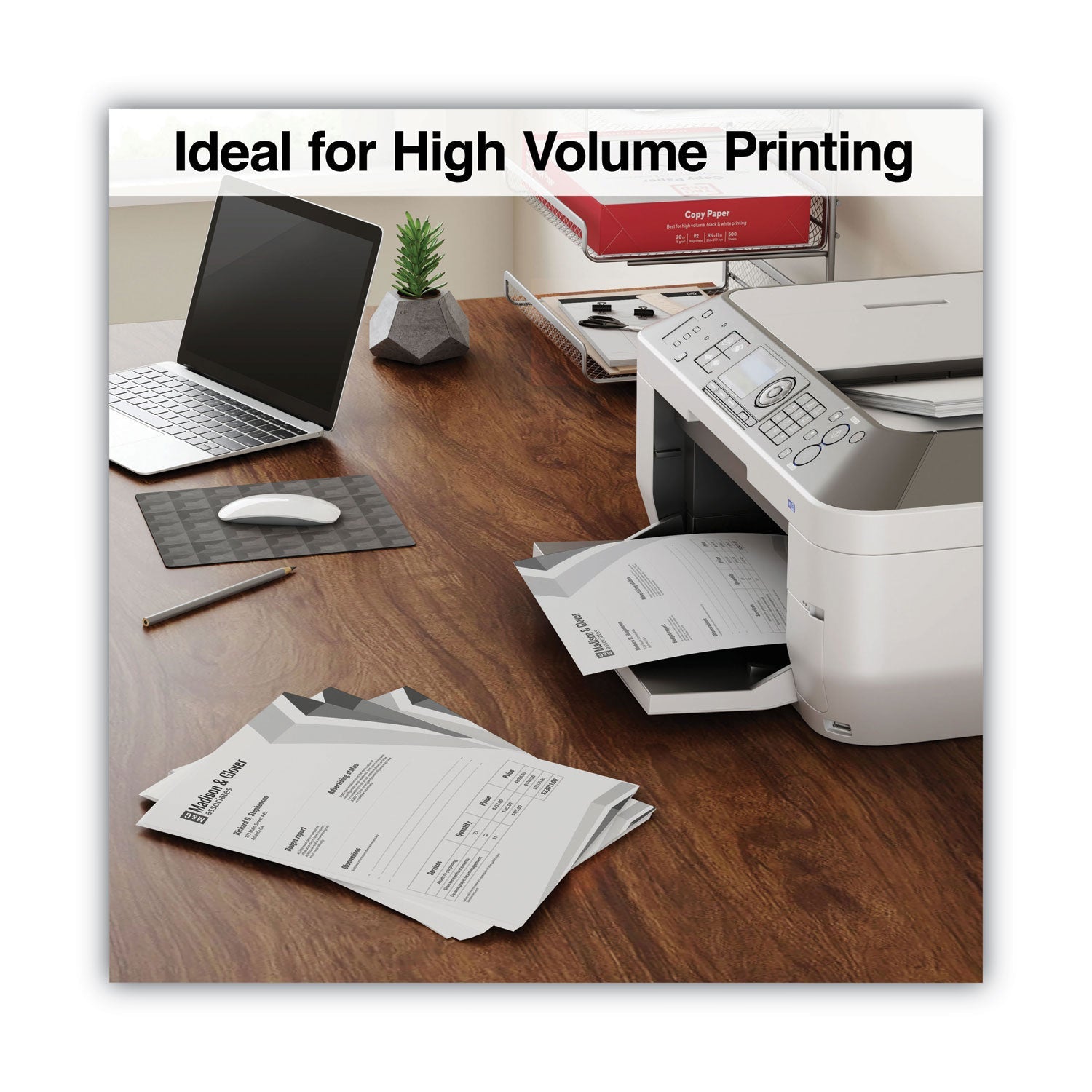 TRU RED™ Printer Paper, 92 Bright, 20 lb Bond Weight, 8.5 x 11, 500 Sheets/Ream, 10 Reams/Carton
