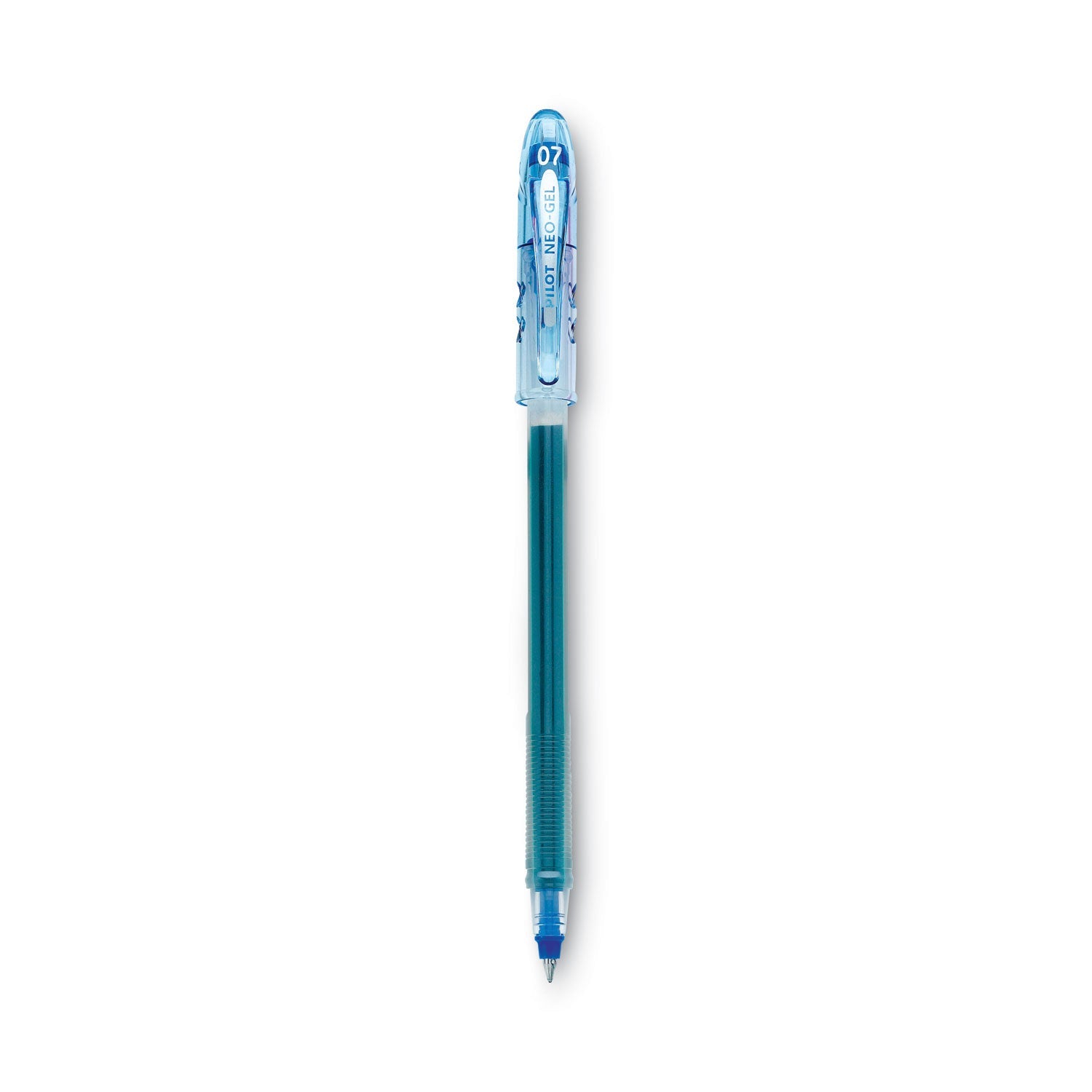 Pilot® Neo-Gel Gel Pen, Stick, Fine 0.7 mm, Blue Ink, Translucent Blue Barrel, Dozen
