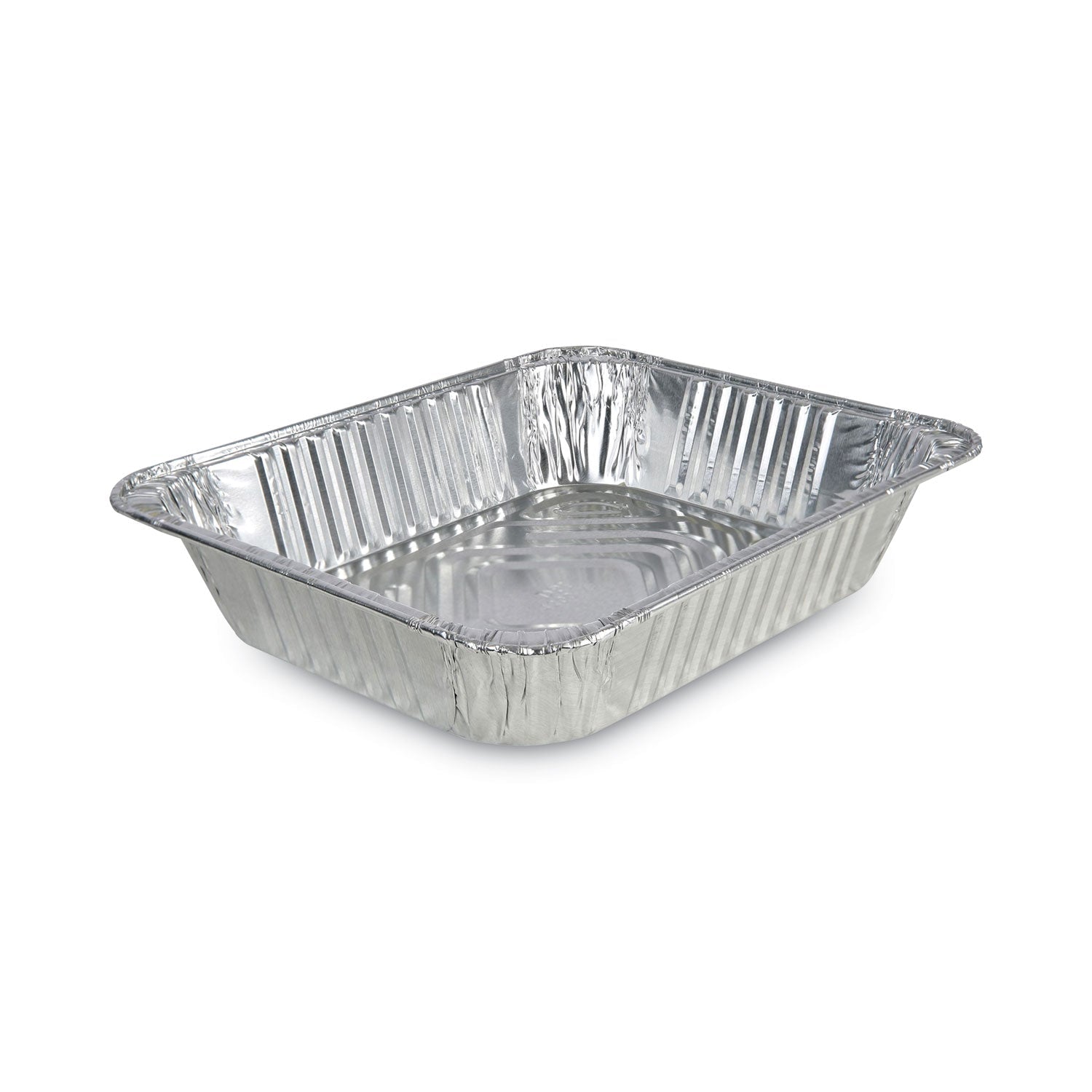 Boardwalk® Aluminum Steam Table Pans, Half-Size Deep, 400 Gauge, 2.56" Deep, 10.38 x 12.75, 100/Carton