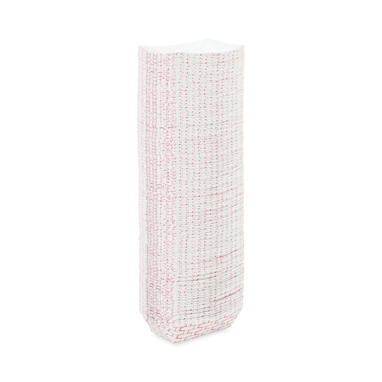Boardwalk® Paper Food Baskets, 0.25 lb Capacity, 2.69 x 4 x 1.05, Red/White, 1,000/Carton