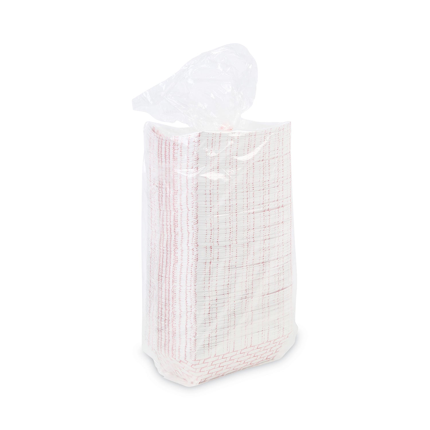 Boardwalk® Paper Food Baskets, 0.25 lb Capacity, 2.69 x 4 x 1.05, Red/White, 1,000/Carton