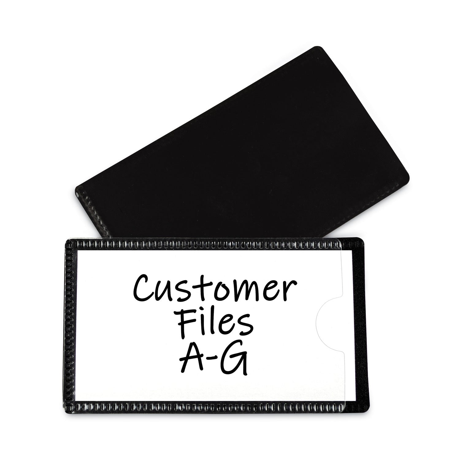 Magnetic Label Holders | Black, 10/Pack, C-Line®