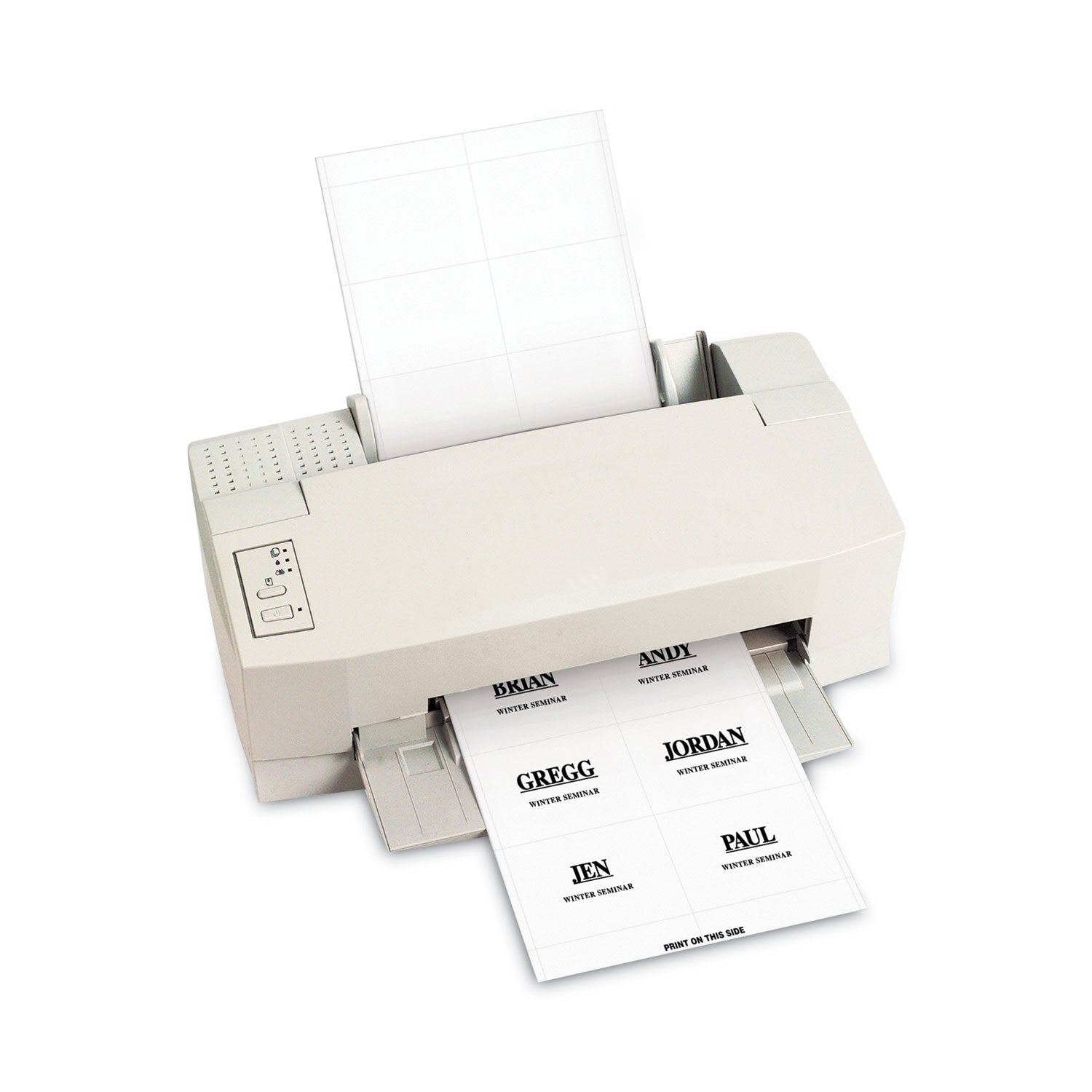 C-Line® Name Badge Inserts, 4 X 3, White, 60/pack