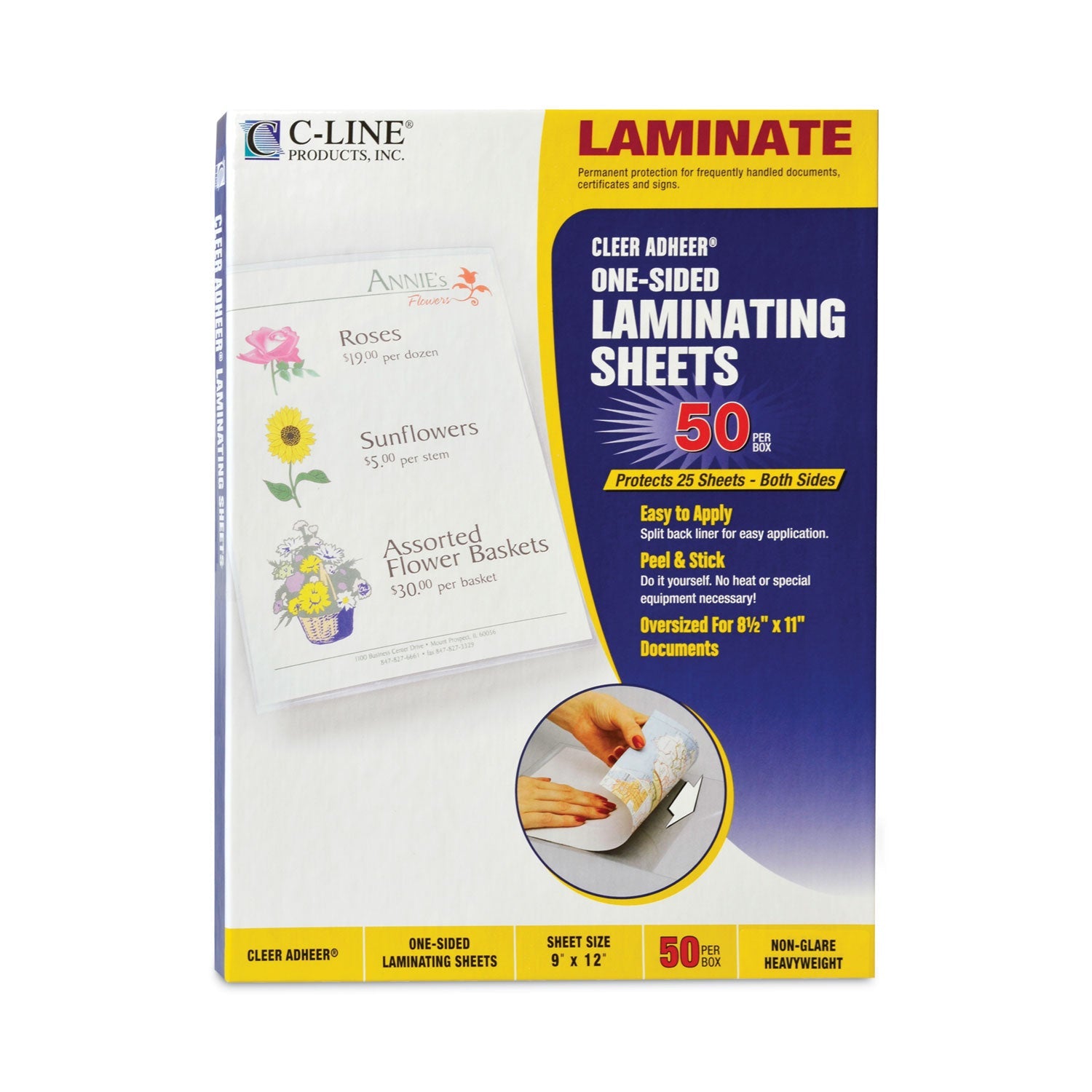 Self-Adhesive Laminating Film | 9x12, 50/Box