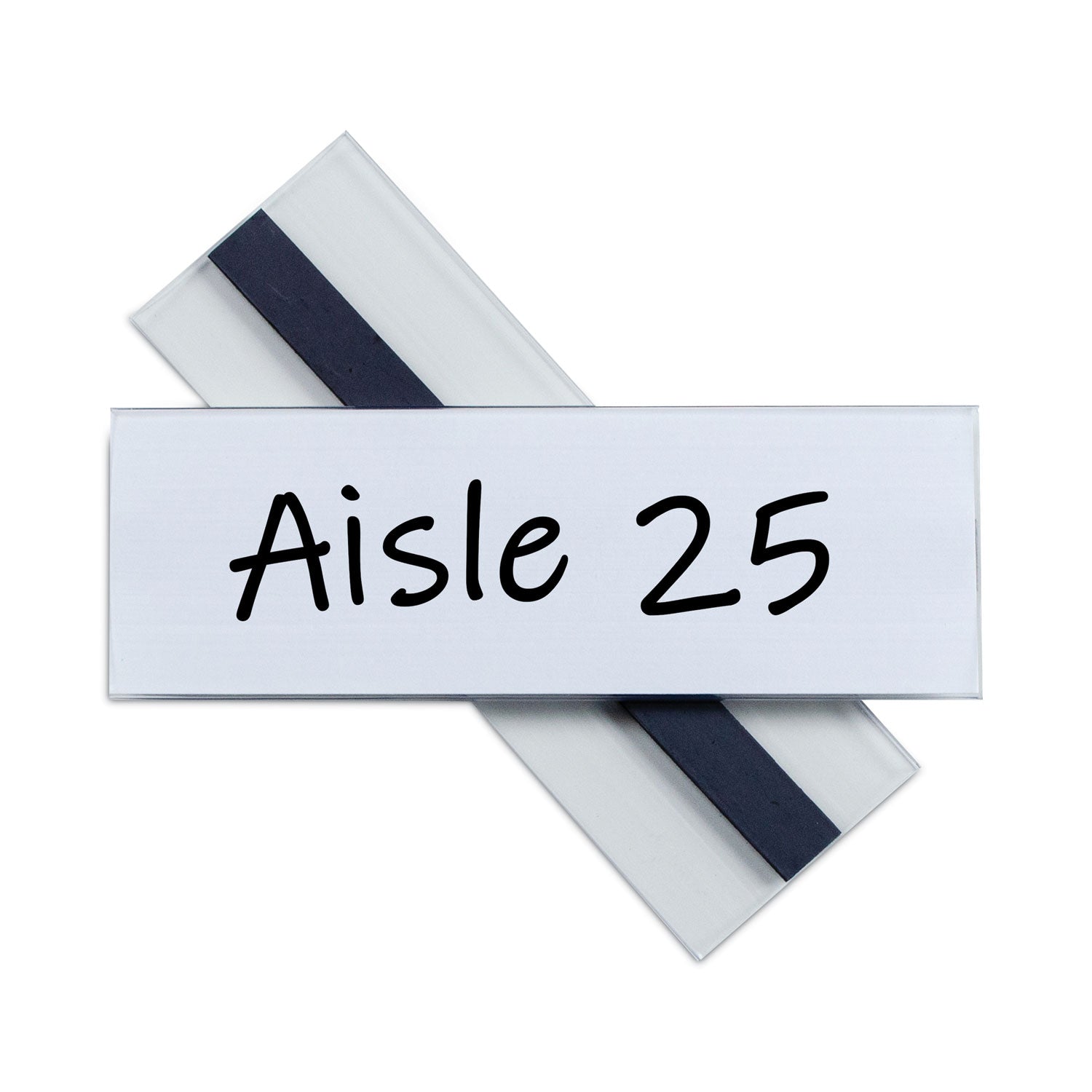 C-Line® Clear Magnetic Label Holders, Side Load, 6 x 2, 10/Pack