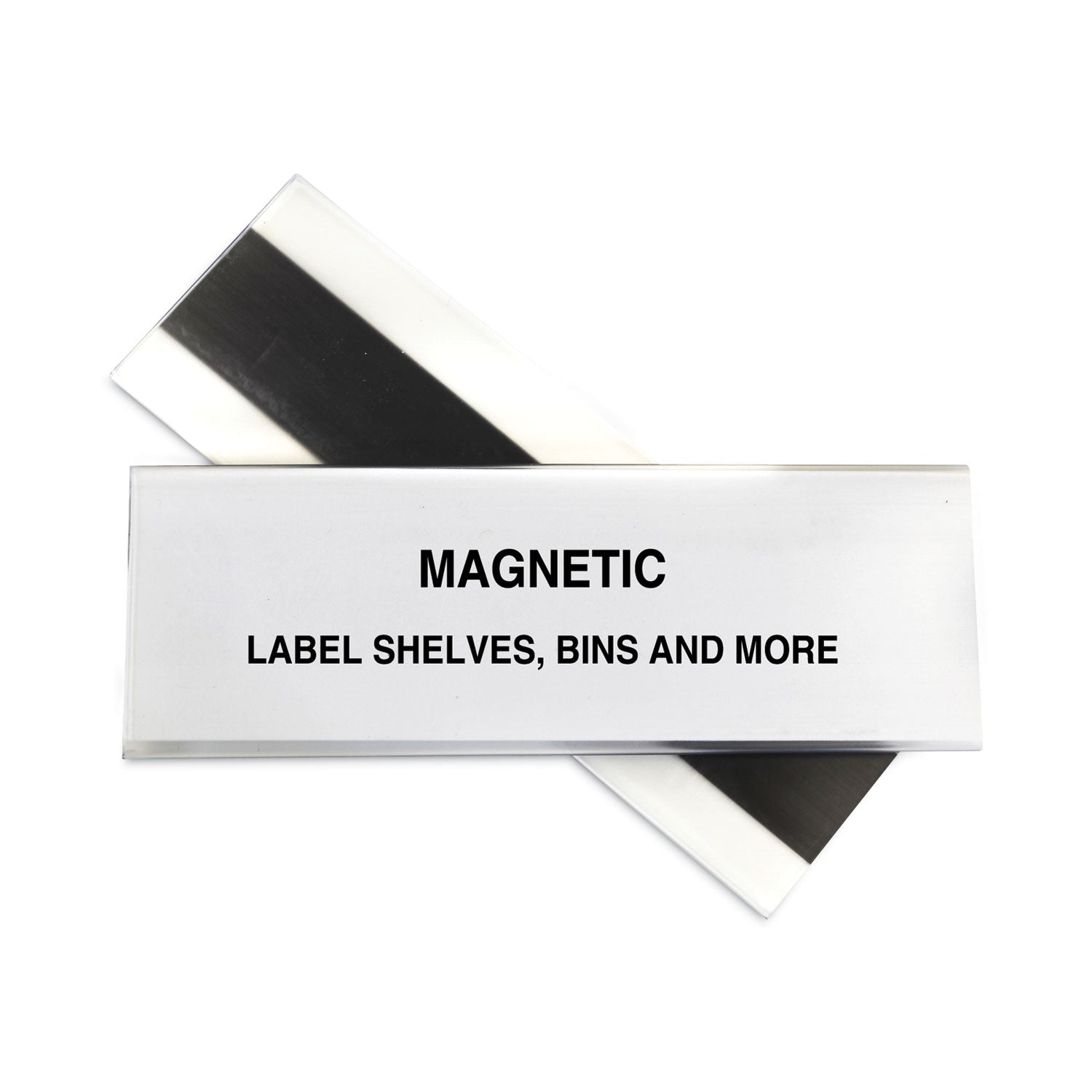 Magnetic Shelf/Bin Label Holders | 6", 10/Box
