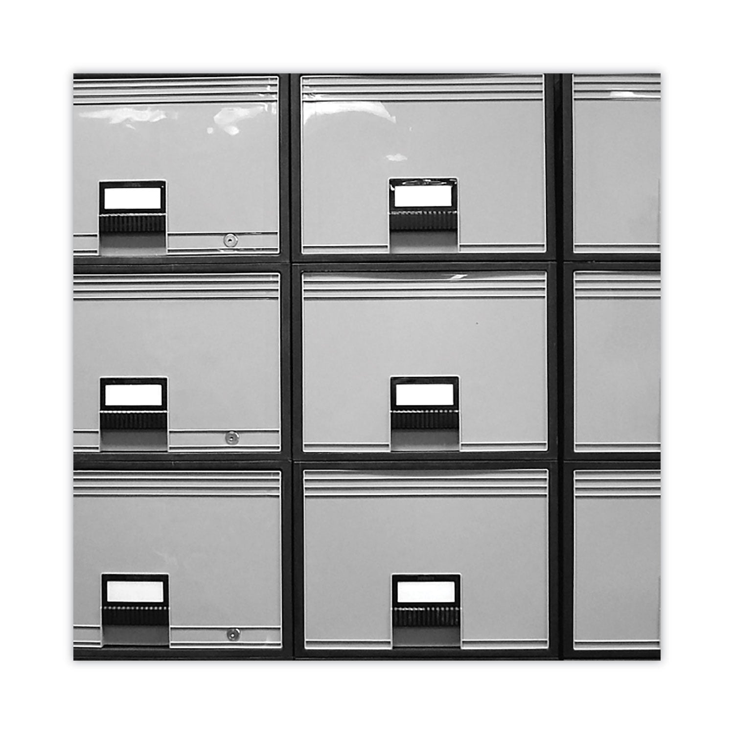 Storex Archive Storage Drawers With Key Lock, Legal Files, 18.25" X 24" X 11.5", Black/gray