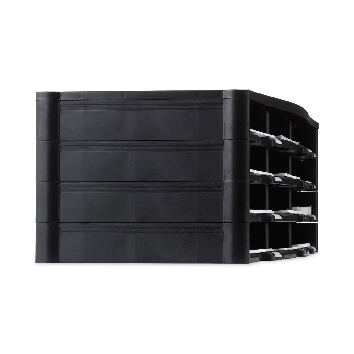 Storex Storex Literature Organizer, 12 Compartments, 10.63 x 13.3 x 31.4, Black