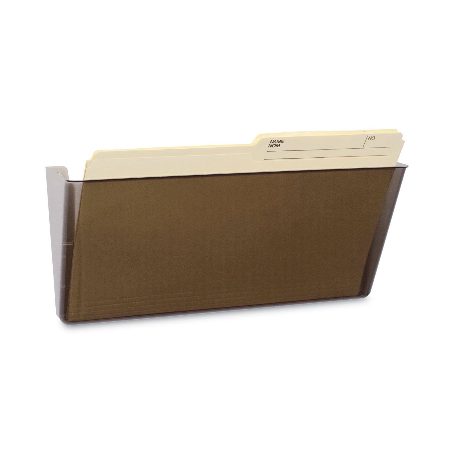 Storex Wall File, Legal Size, 16" x 4" x 7", Smoke