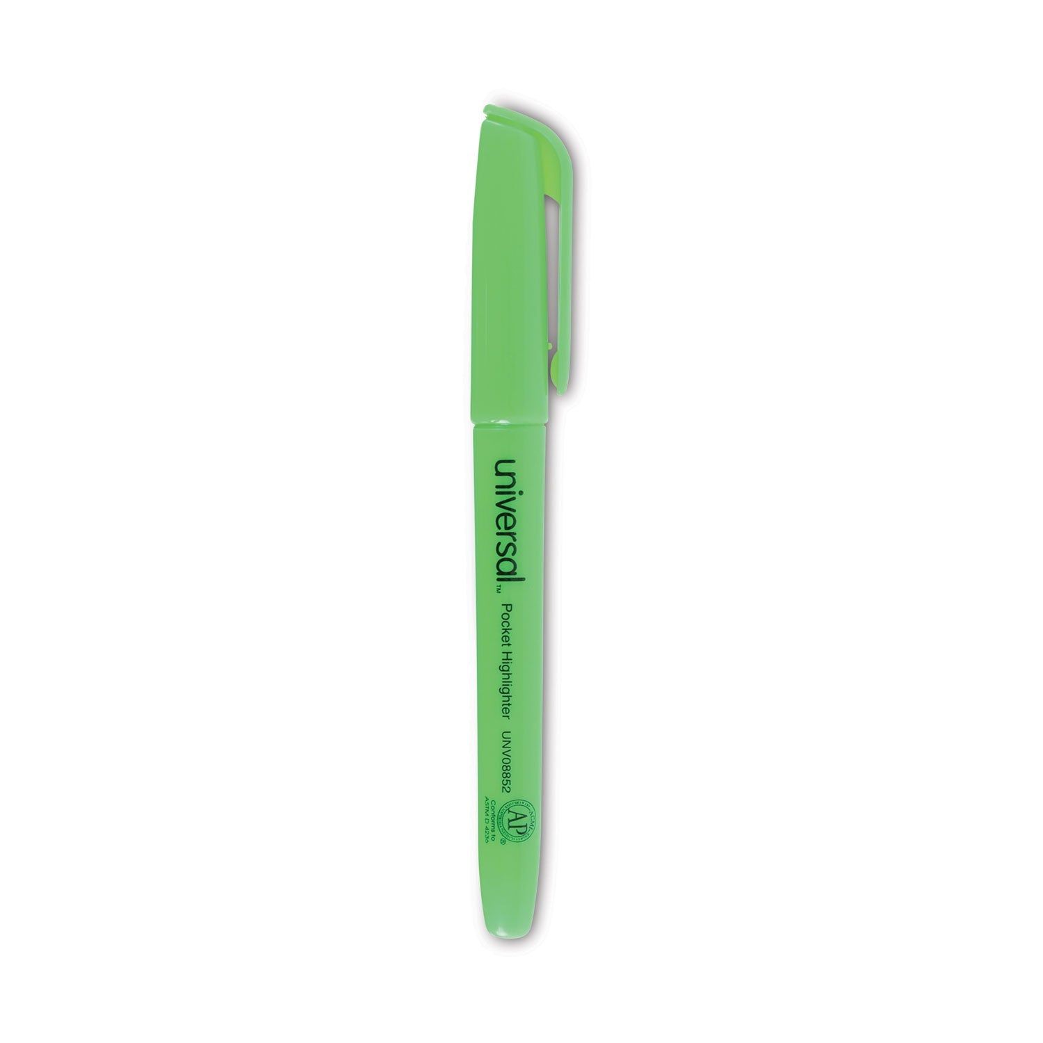 Pocket Highlighters | Fluorescent Green, Dozen
