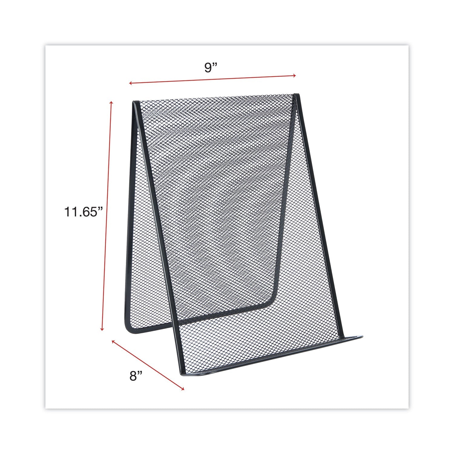 Universal® Metal Mesh Document Holder Free Standing, 35 Sheet Capacity, Metal, Black