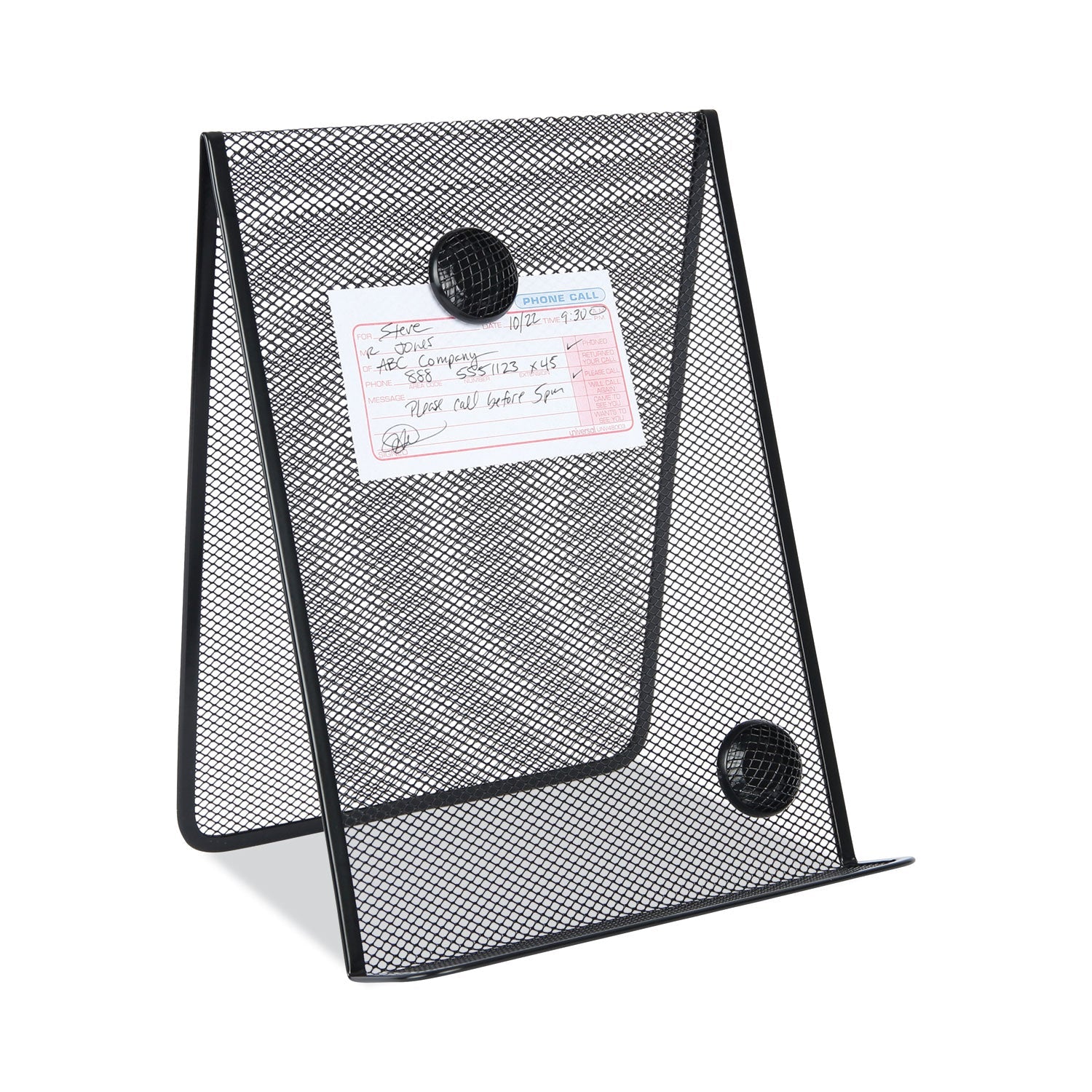 Universal® Metal Mesh Document Holder Free Standing, 35 Sheet Capacity, Metal, Black