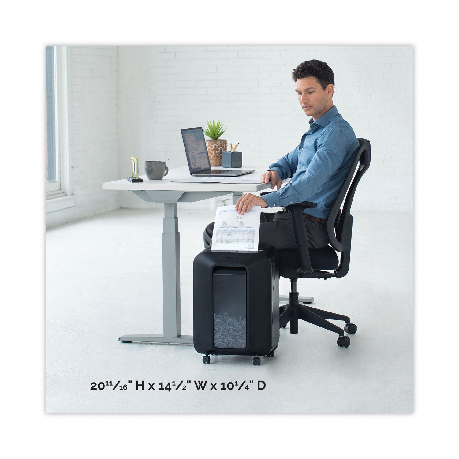 Fellowes® Powershred Lx170 Cross-Cut Shredder, 12 Manual Sheet Capacity