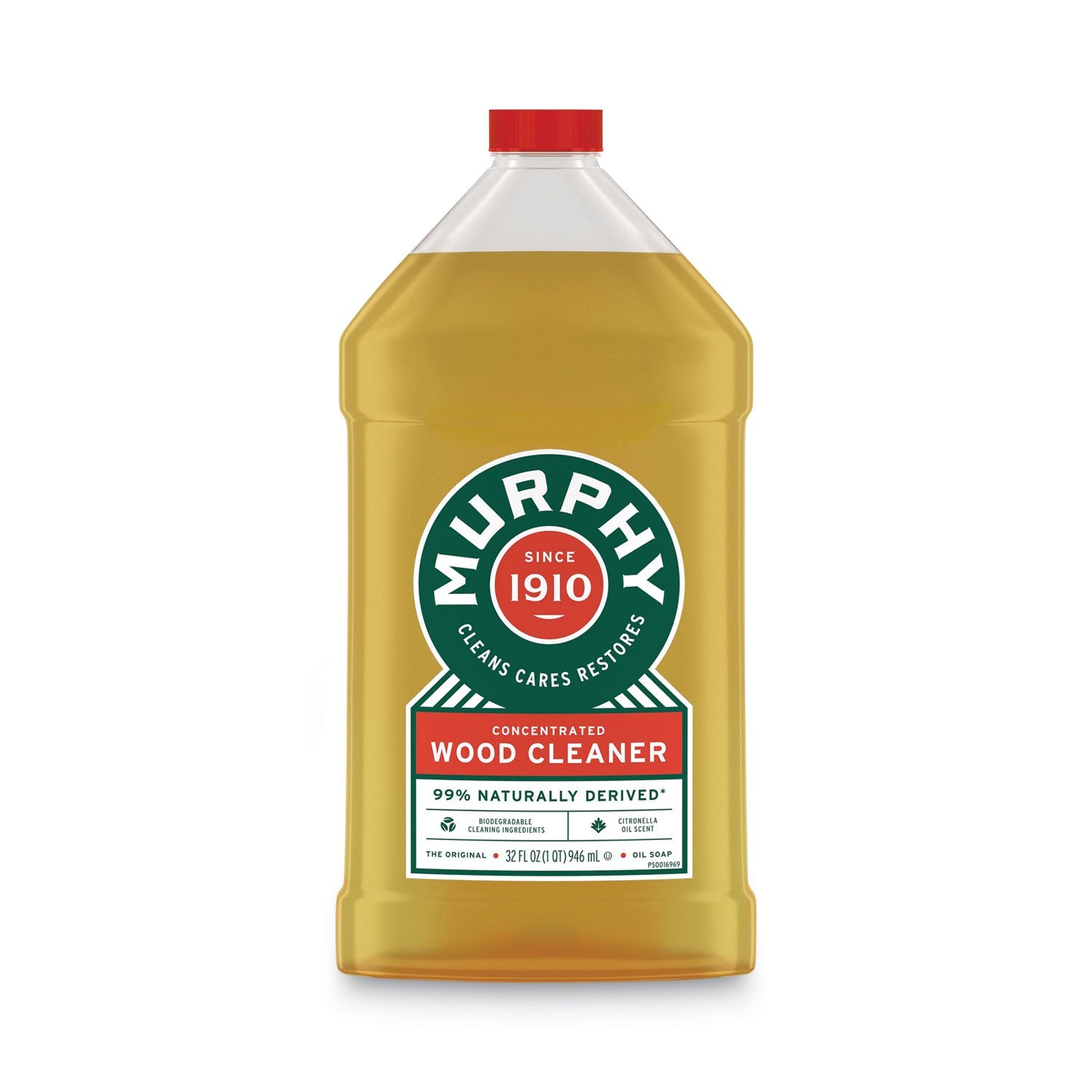 Murphy® Oil Soap Original Wood Cleaner, Liquid, 32 Oz Bottle, 9/carton