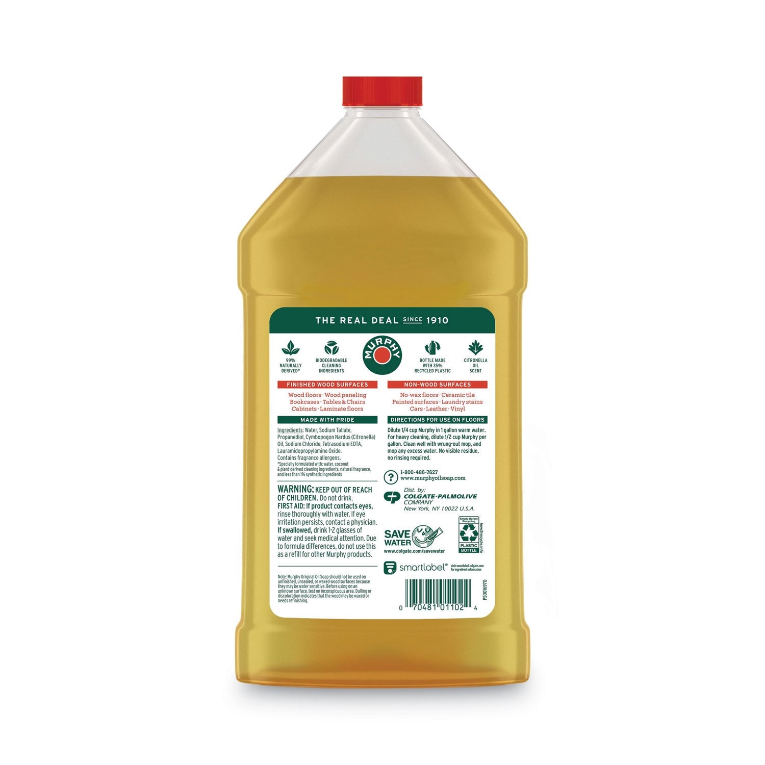 Murphy® Oil Soap Original Wood Cleaner, Liquid, 32 Oz Bottle, 9/carton
