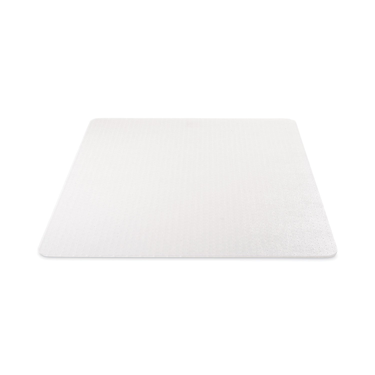 deflecto® Duramat Moderate Use Chair Mat, Low Pile Carpet, Flat, 45 X 53, Rectangle, Clear