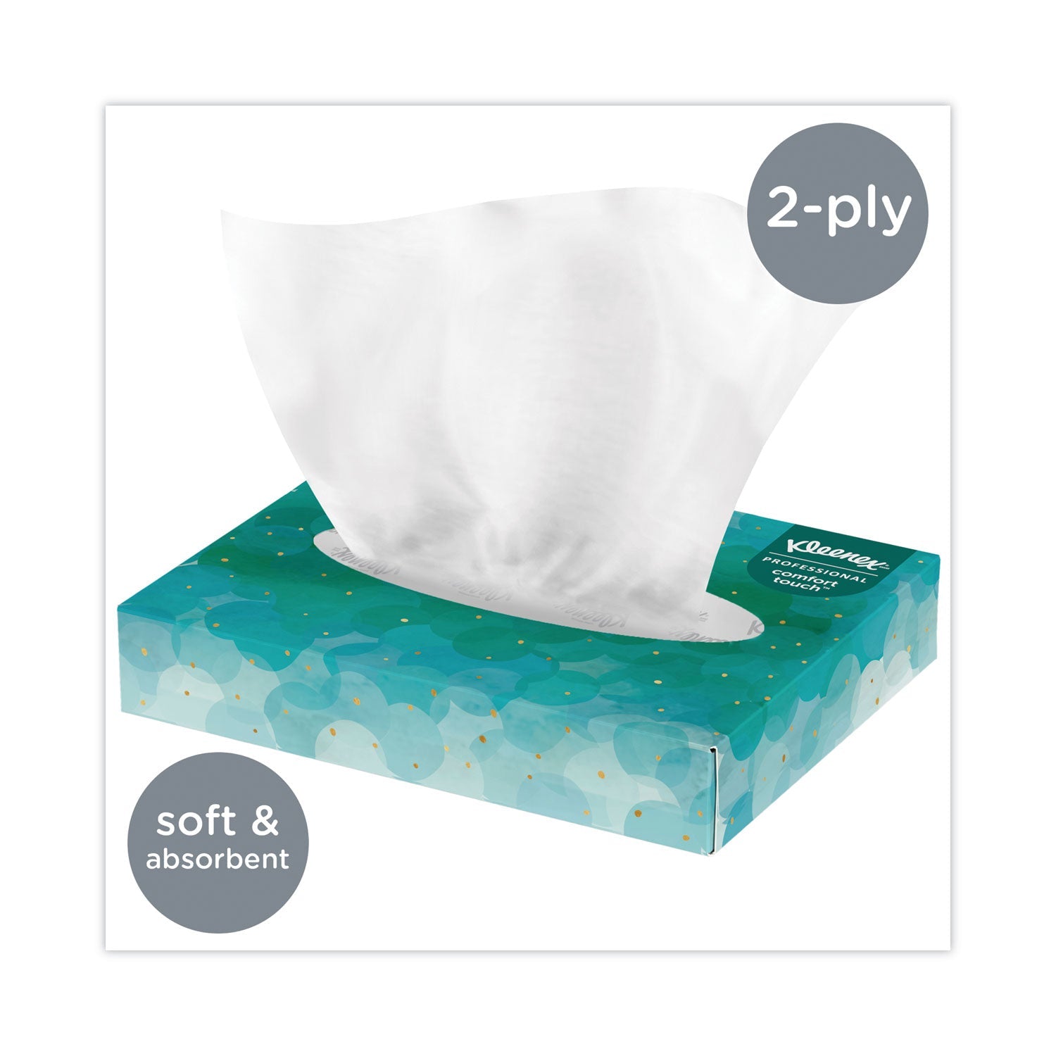 Kleenex® White Facial Tissue Junior Pack, 2-Ply, 48 Sheets/Box, 64 Boxes/Carton