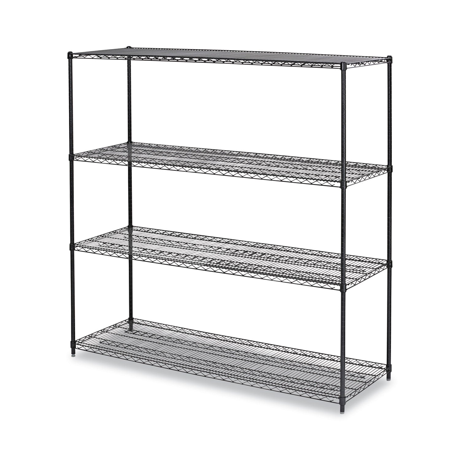 BA Plus Wire Shelving Kit | 4-Shelf, 72x24x72