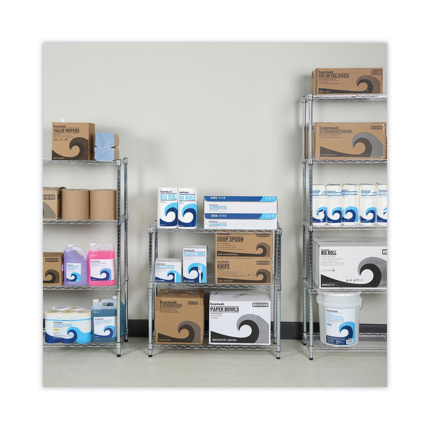 Alera® Residential Wire Shelving, Three-Shelf, 36w X 14d X 36h, Silver