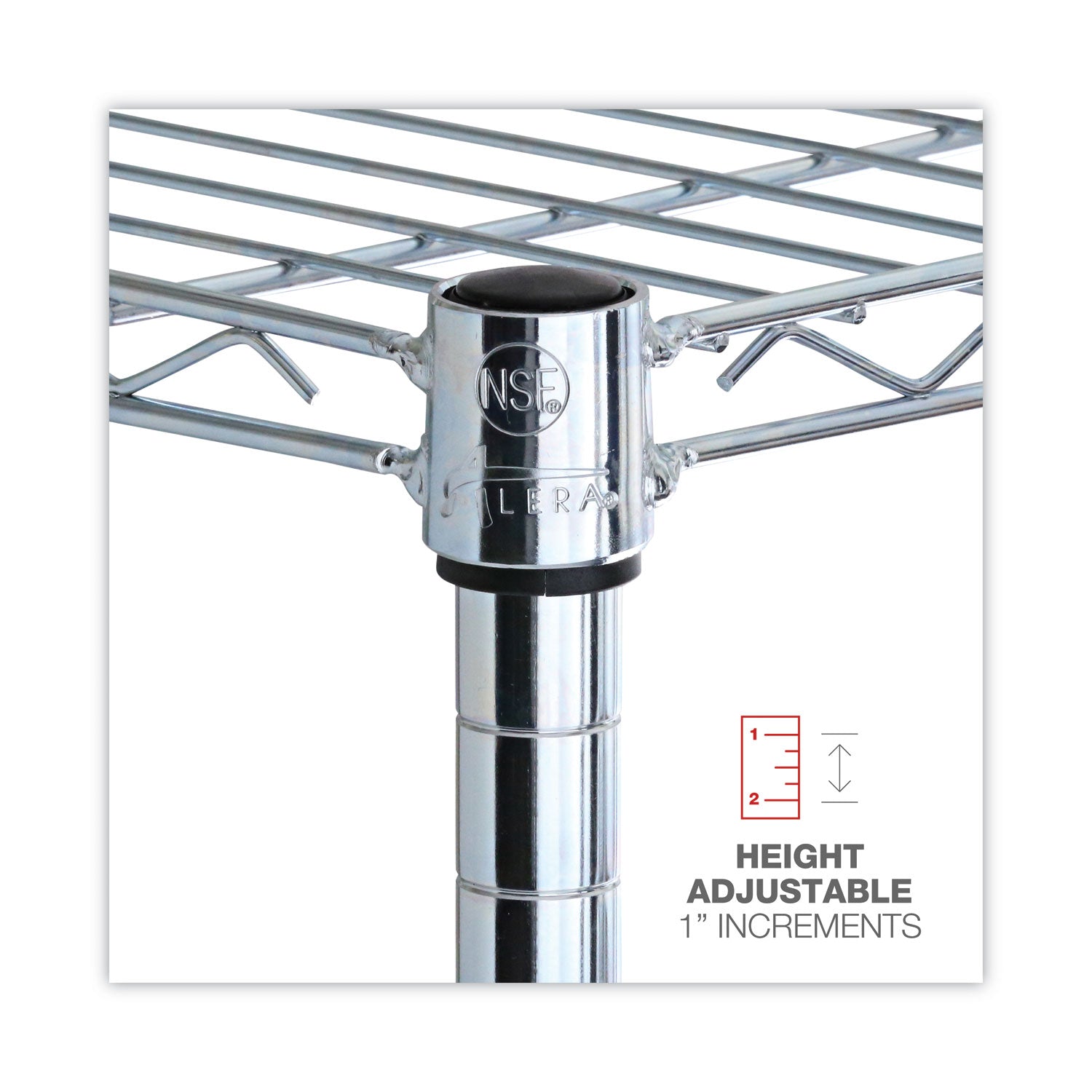 Alera® Residential Wire Shelving, Three-Shelf, 36w X 14d X 36h, Silver