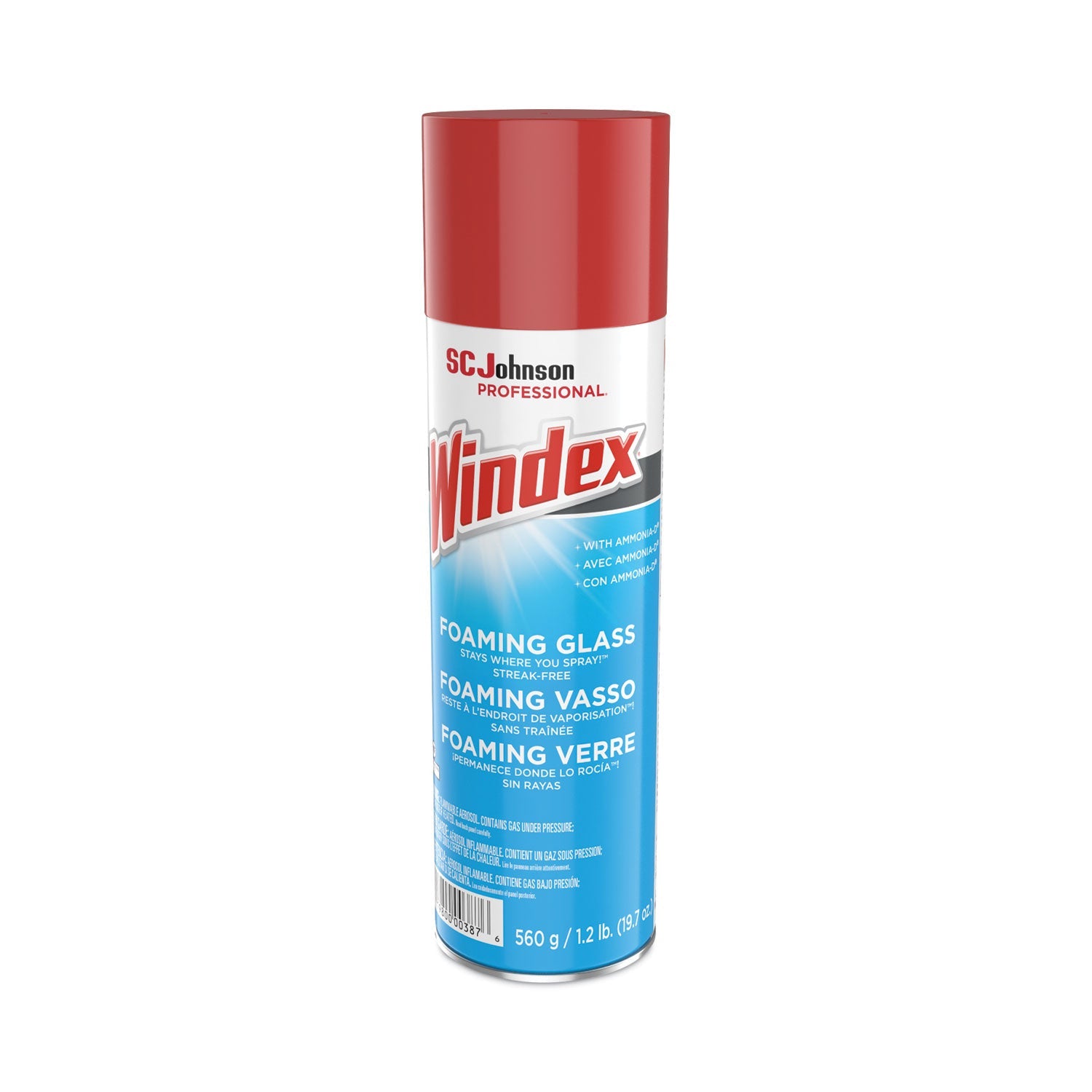 Windex® Foaming Glass Cleaner, Fresh, 20 oz Aerosol Spray