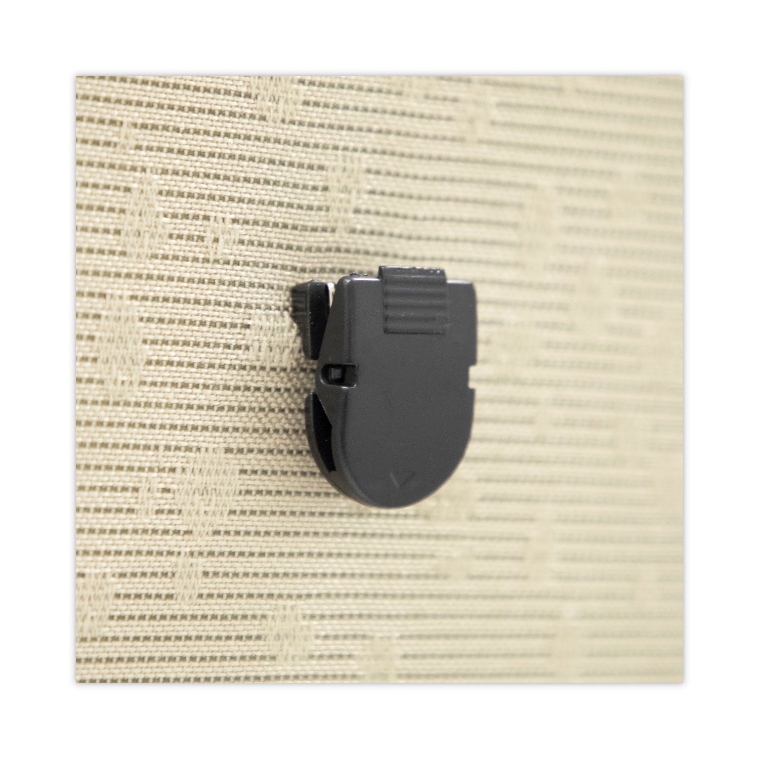 Advantus Wall Clips for Fabric Panels, 40 Sheet Capacity, Black, 50/Box