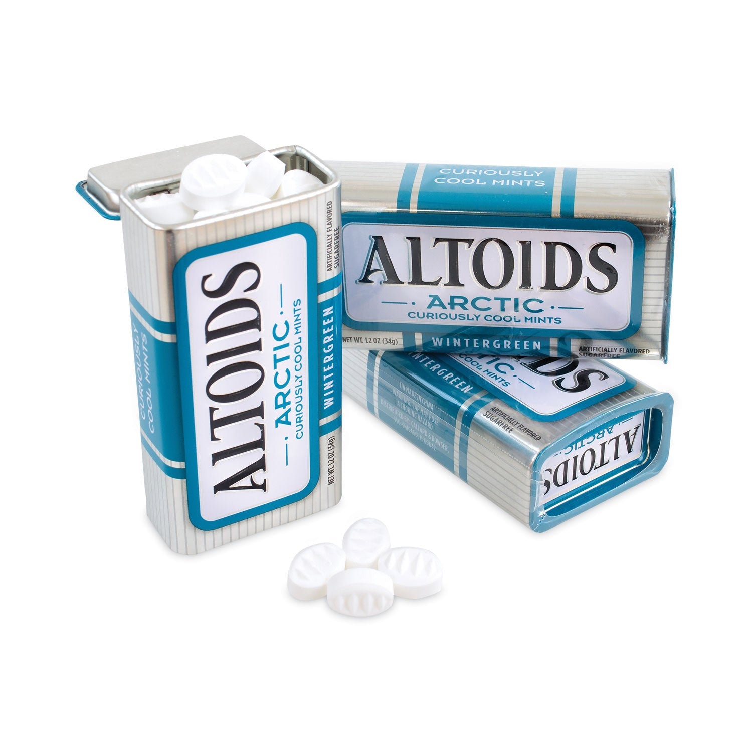 Altoids® Arctic Wintergreen Mints, 1.2 oz, 8 Tins/Pack - Bloom Skins