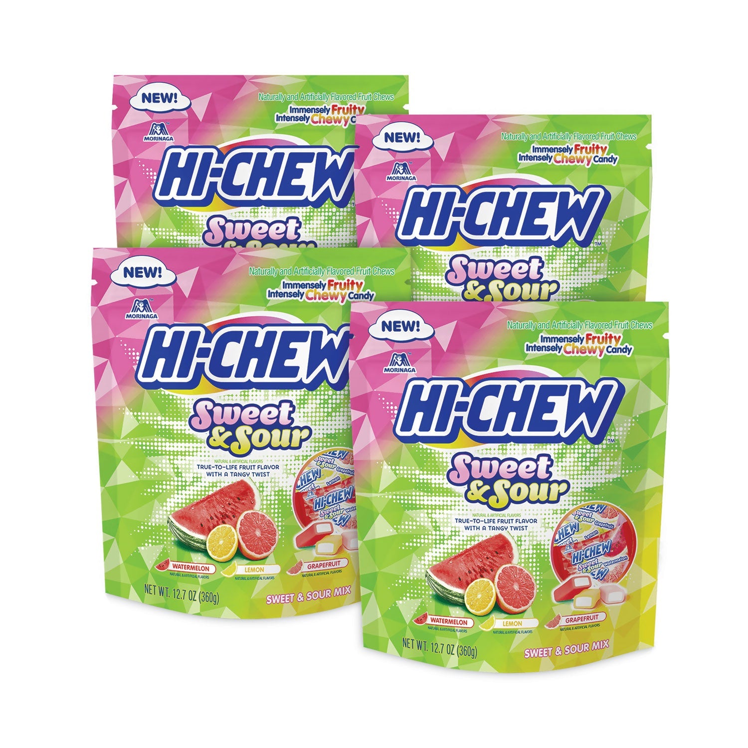 Hi-Chew™ Fruit Chews, Sweet and Sour, 12.7 oz, 3/Pack - Bloom Skins