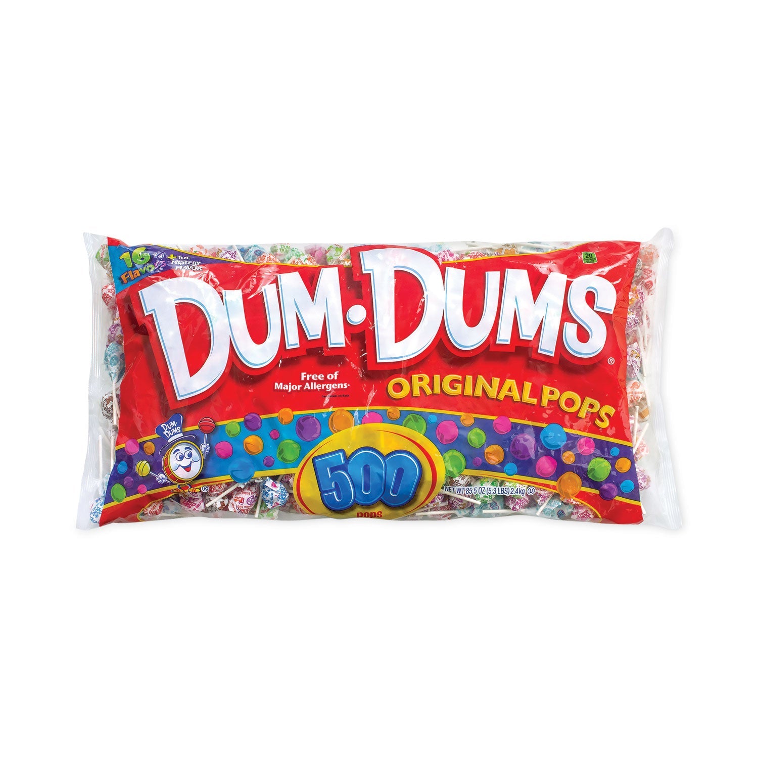Spangler® Dum-Dum-Pops, 15 Assorted Flavors, 500 Pieces/Bag