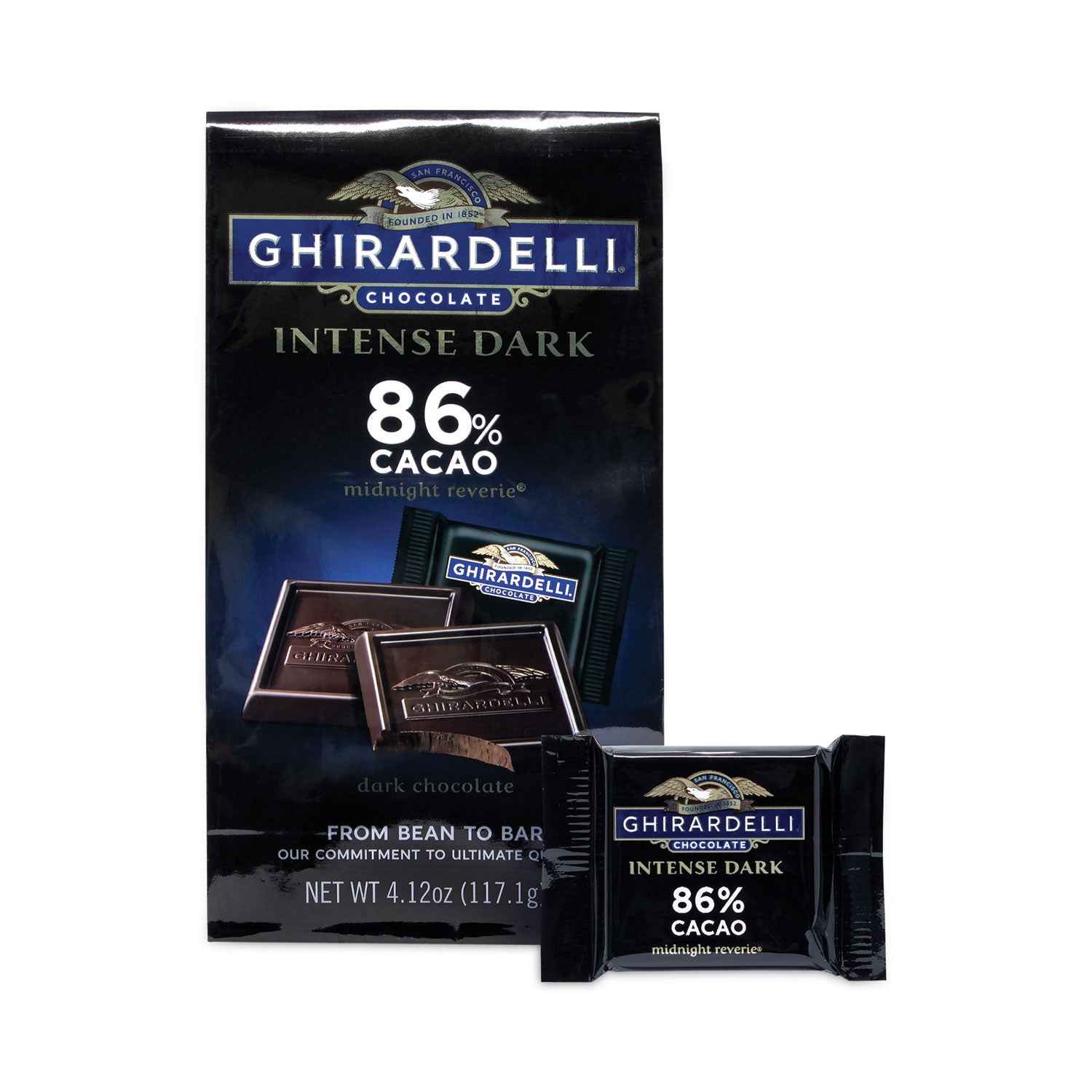 Ghirardelli® Intense Dark Midnight Reverie 86% Cacao Singles Bag, 4.12 oz Packs, 3 Count