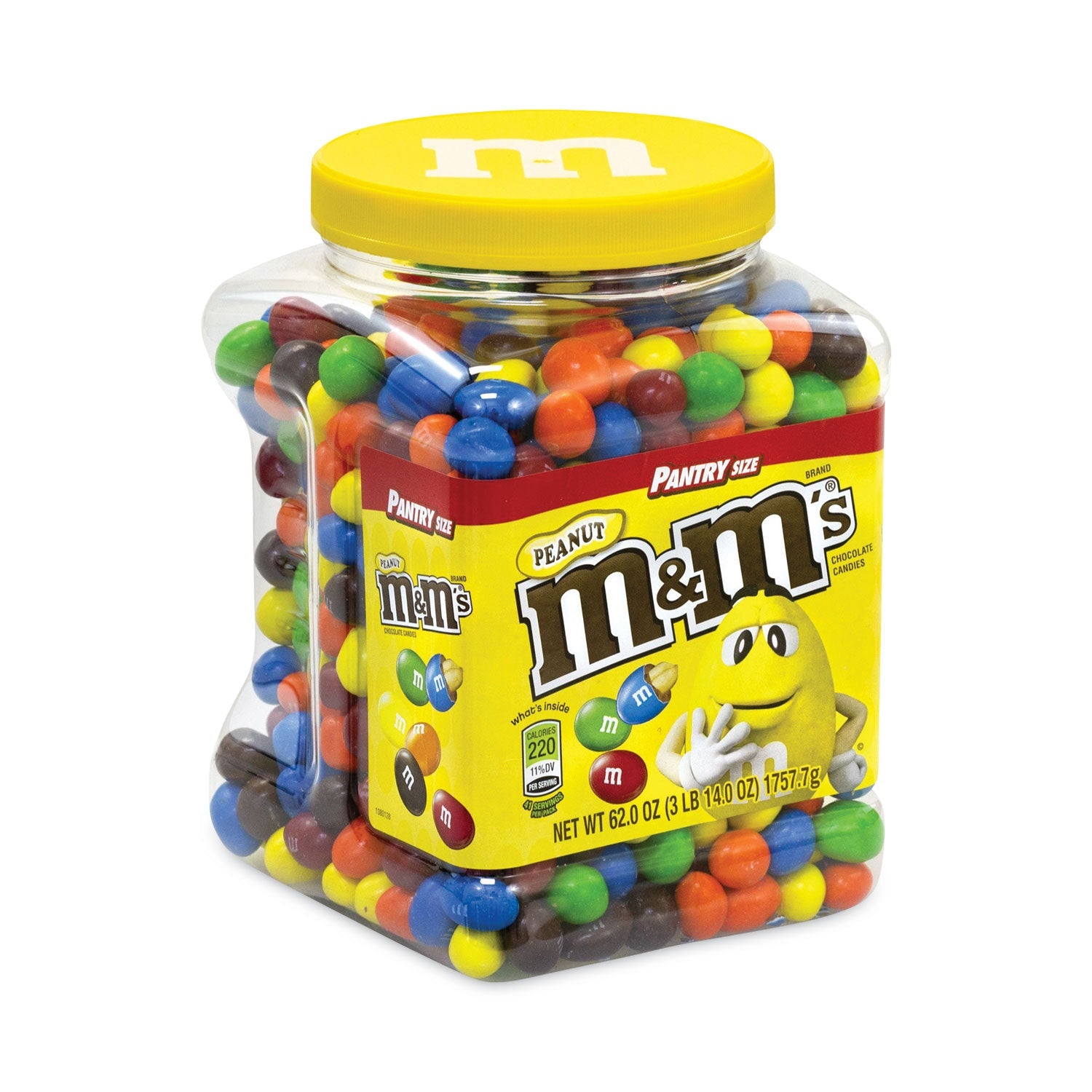 M & M's® Milk Chocolate Peanut Candies, 62 oz Tub - Bloom Skins