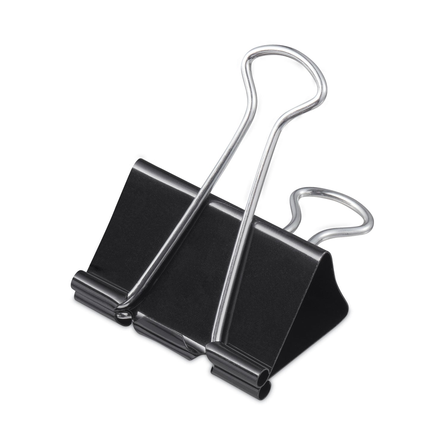 Universal® Binder Clip Zip-Seal Bag Value Pack, Large, Black/Silver, 36/Pack