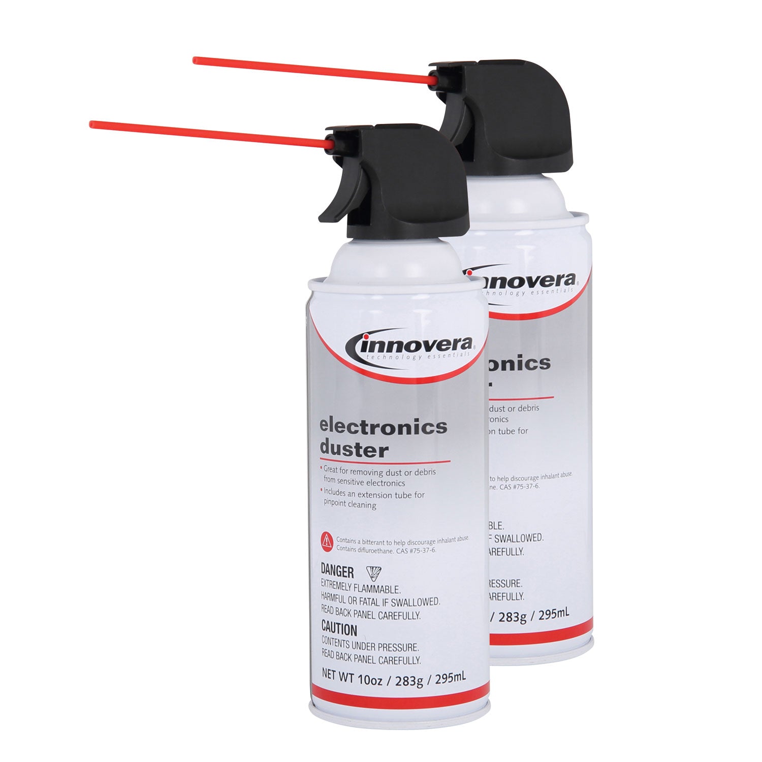 Innovera® Compressed Air Duster Cleaner, 10 Oz Can, 2/pack