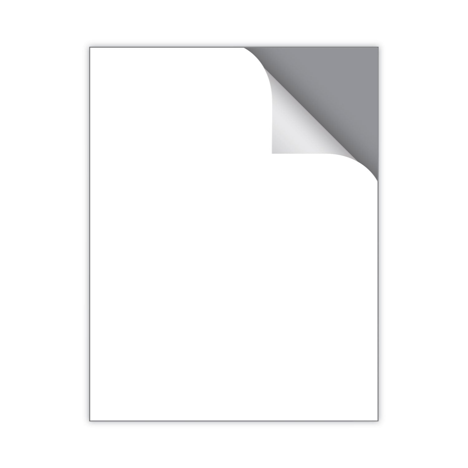 MACO® Cover-All Opaque Laser/inkjet Shipping Labels, Full-Sheet Format, Inkjet/laser Printers, 8.5 X 11, White, 100/box