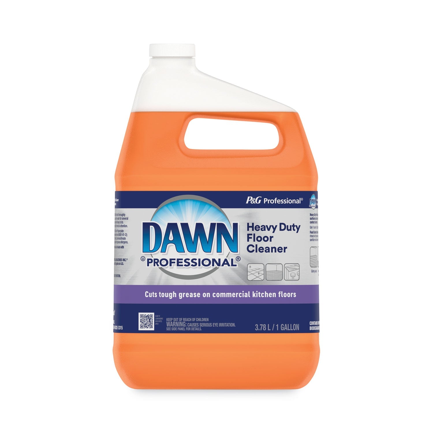 Dawn® Professional Heavy-Duty Floor Cleaner, Neutral Scent, 1 Gal Bottle, 3/carton