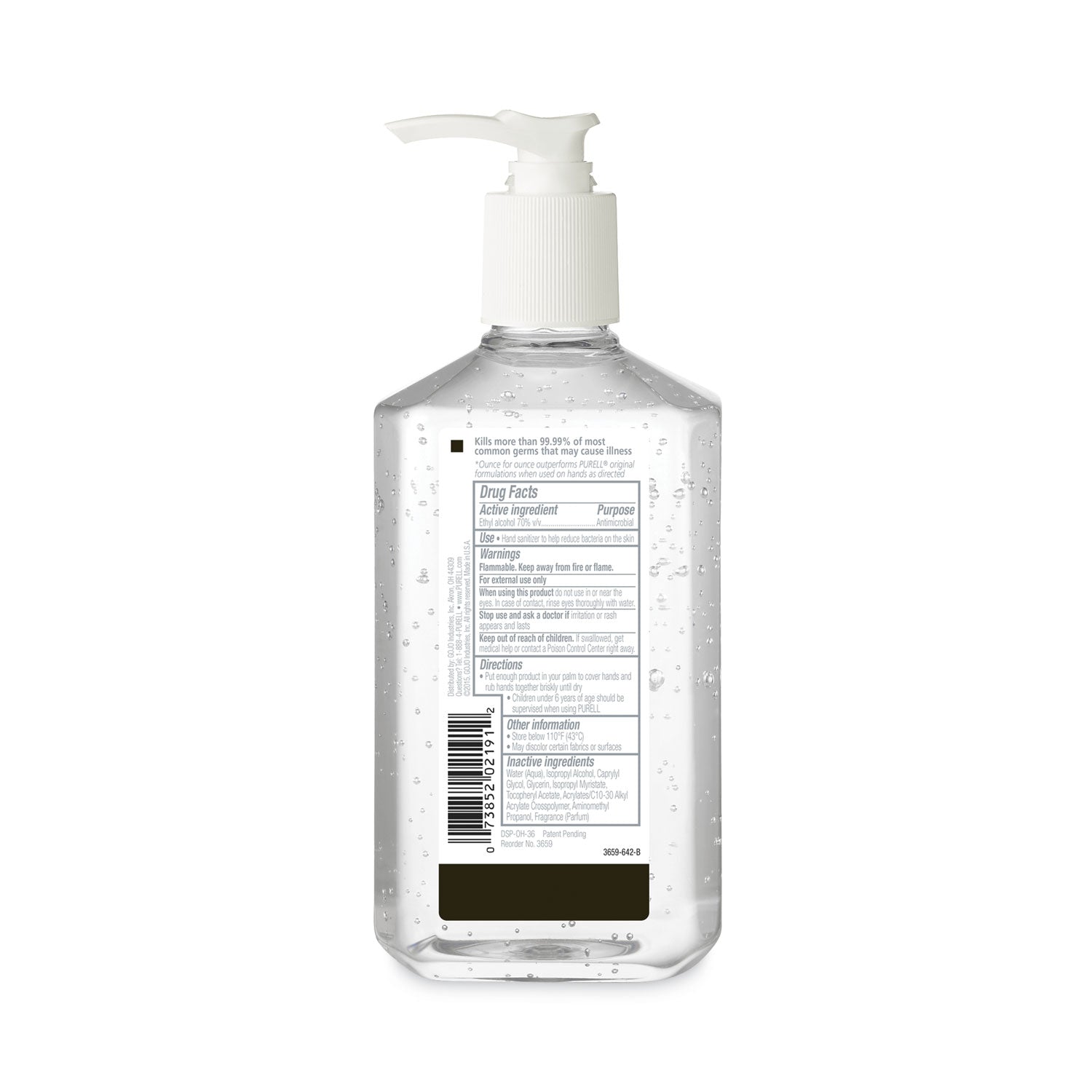 PURELL® Advanced Hand Sanitizer Refreshing Gel, 12 oz Pump Bottle, Clean Scent