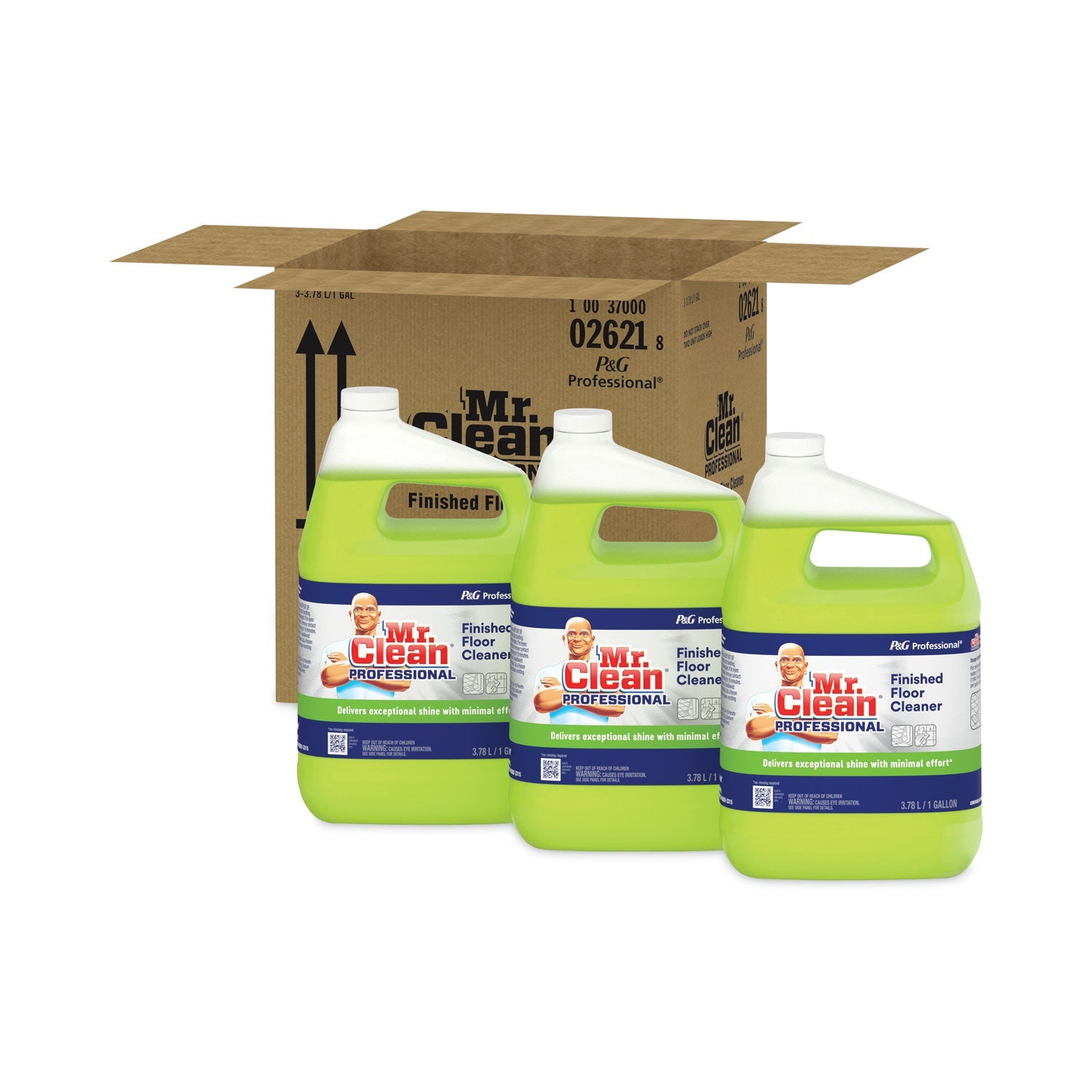 Mr. Clean® Finished Floor Cleaner, Lemon Scent, 1 Gal Bottle, 3/carton