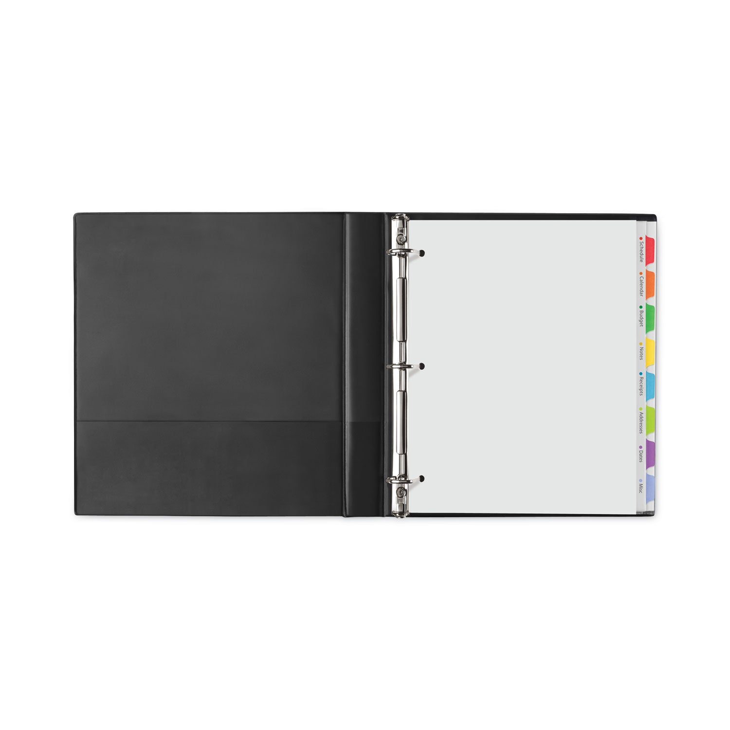 Avery® Clear Easy View Plastic Dividers With Multicolored Tabs And Sheet Protector, 8-Tab, 11 X 8.5, Clear, 1 Set