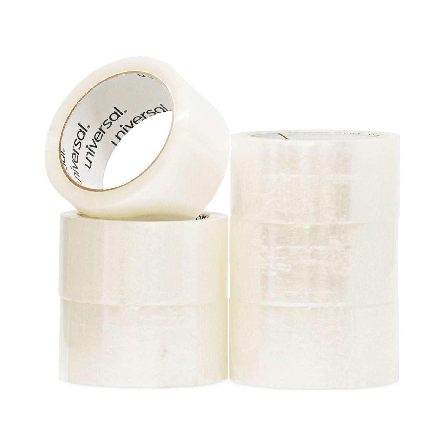 Universal® General-Purpose Box Sealing Tape, 3" Core, 1.88" X 60 Yds, Clear, 6/pack
